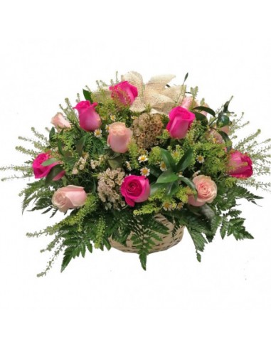 CESTA DE FLORES TOPAZ