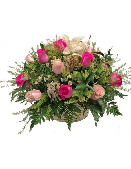 CESTA DE FLORES TOPAZ