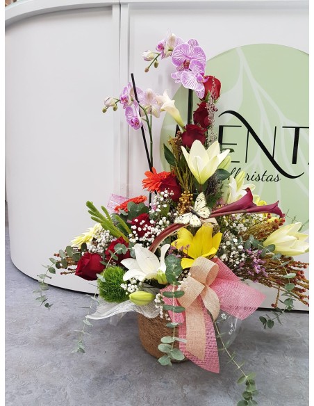 cesta oasis floral